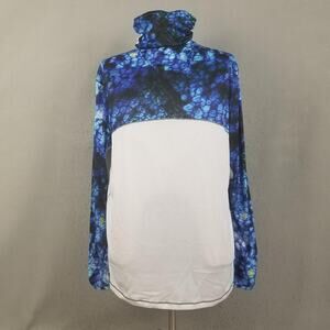 Reel Legends Shirt Mens XL Blue White‎ Long Sleeve Fishing Gaiter REEL-TEC